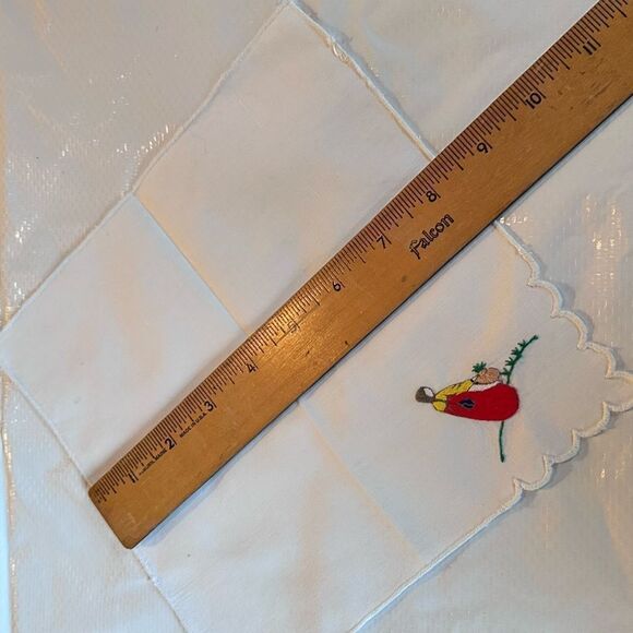 Vintage 50’s Korean Operation Hanky Hand Embroidered Cotton Handkerchief - Picture 5 of 7